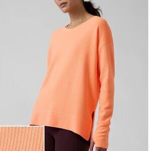 Athleta Womens Coaster Luxe Sweatshirt Sz L Stretch Activewear Athletic Pullover